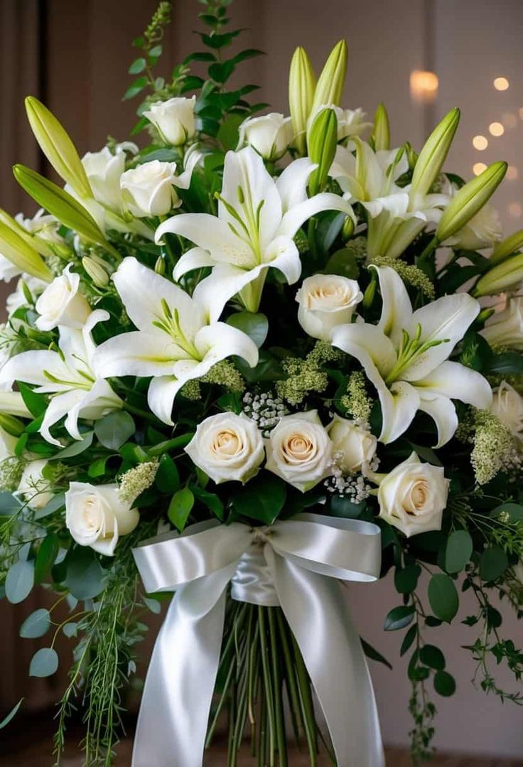 White Lily Arrangement